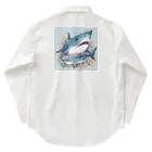 Asami アンティークのヴィンテージ・オーシャン　ちょっぴり高貴なサメさん、レジナルド・フィンレー Work Shirt