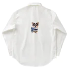 ぱんだまんの可愛い３D犬 Work Shirt