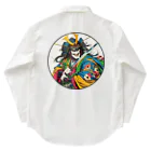 manyou-lab_Ukiyo-eの浮世絵 ド派手侍 Ukiyoe Flamboyant Samurai [UDS-DL-SR001-0008] Work Shirt