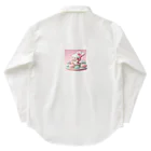 星パンダショップのほわほわマカロンうさぎ Work Shirt