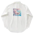 終わらない夢に🌈の美しい桜🌸✨ ワークシャツ