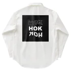 ほっこり☺︎小さな雑貨屋さんのHOK✖️３(BLACK) ワークシャツ