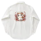 ハピコのイラストショップの三毛の招き猫キャラ Work Shirt