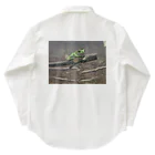 mochika21の蛙 ワークシャツ