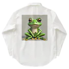 カエルグッズの正面蛙 ワークシャツ