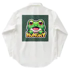 カエルグッズのHUNGRYカエル Work Shirt