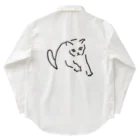 ののの猫屋敷の【ふみふみ】 ワークシャツ