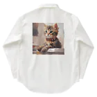 chonenの猫の絵画風イラストグッズ Work Shirt