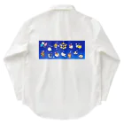 もふもふ堂の十二（十三）星座の夢溢れる猫デザイン Work Shirt