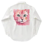 キャツアイのピンクの猫ちゃんやで Work Shirt