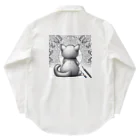 にくきゅう299のBack-raised Dream Cat Work Shirt