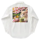 猫と紡ぐ物語の春の訪れを告げる桜満開 Work Shirt