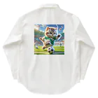 スポーツにゃんこ大戦争のサッカーにゃんこ Work Shirt