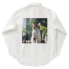 猫君の歯医者さんの歯ブラシ猫 Work Shirt