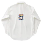 BinaryStoreのきらりんサングラスにゃんこ Work Shirt