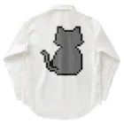 モチクマのハチワレ猫のドット絵 Work Shirt