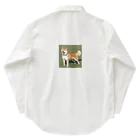 柴犬大好きマンのかわいい柴犬　赤毛 Work Shirt