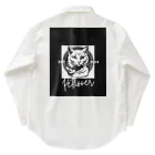 SERIY_SHOPの勇敢な猫戦士 Work Shirt