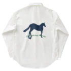 ピネファインの馬イラスト ワークシャツ