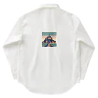 Pixel Art Goodsのモン・サン・ミシェル（pixel art） Work Shirt