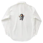 変わり者の集まりのベビー宇宙飛行士 ワークシャツ