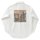 ヲシラリカの油絵　知らない都市の風景　ノスタルジー Work Shirt