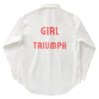 あい・まい・みぃのGirl Triumph-女性の勝利や成功を表す言葉 ワークシャツ