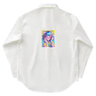 no_mi_Ke08のメガネの可愛い女の子のキャラクター Work Shirt