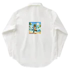 samkorのティラノサウルスのサマーバケーション Work Shirt