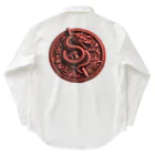 アニマル四字熟語の赤龍　REDDORAGON　" 燃える赤龍 " Work Shirt