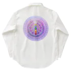 💖宇宙整体♪🌈♪こころからだチャンネル♪💖の宇宙曼荼羅cakraバランスレインボー ワークシャツ