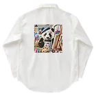 akinyan3128の絵描きのパンダ君 Work Shirt