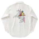 The GrandpaのThe Grandpa on a unicorn Work Shirt