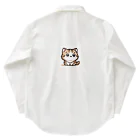 キュートなイラストSHOPのかわいい猫ちゃんデザイン☆LINE風アイテム　Lサイズ有 ワークシャツ