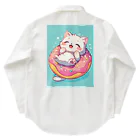 AQUAMETAVERSEの子猫ドーナツ浮輪楽む　　なでしこ1478 Work Shirt