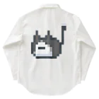 ねこさん爆発パラダイス暗黒神城正門前店のハチワレねこさんドット（ファビコン）  Work Shirt