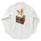 犬グッズの店しえるぶるーの箱入りコーギー Work Shirt