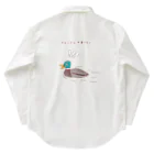 NIKORASU GOのユーモアデザイン「鴨うどんを食べたい」 Work Shirt