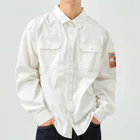 Tiny Toyny のTiny Toyny - COMIC 03 back print work-shirt Work Shirt