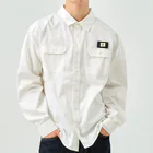 ゆにねこ惑星の❖僕のｴｰﾃﾞﾙﾜｲｽ❖左胸  黄色 Work Shirt