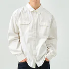 卯月まめのもふもふイラスト屋さんの【No.11】I LOVE FERRET ワークシャツ