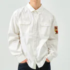 AQUAMETAVERSEの金の光に輝く赤い姫 Marsa 106 Work Shirt