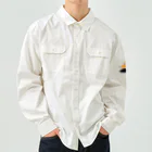 LalaHangeulの穴からひょっこり狐さん Work Shirt