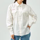 エダマメトイチ雑貨店のエナガさんたち 白・モカベージュ用 ワークシャツ