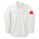 LalaHangeulのメンダコさんドットバージョン Work Shirt