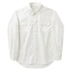 ［A__ru.］の竜胆×涙(白) ワークシャツ