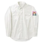 ダンキュのイケメン猫君 Work Shirt