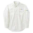 サトオのイエローブルーウクライナ国旗色　上下グレー Work Shirt