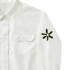 HDIR gathering love のFLOWER work shirt ( WHITE ) / UNISEX ワークシャツ