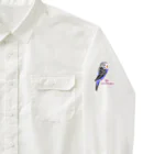 Lily bird（リリーバード）のジャンボセキセイインコ ロゴ入り② ワークシャツ